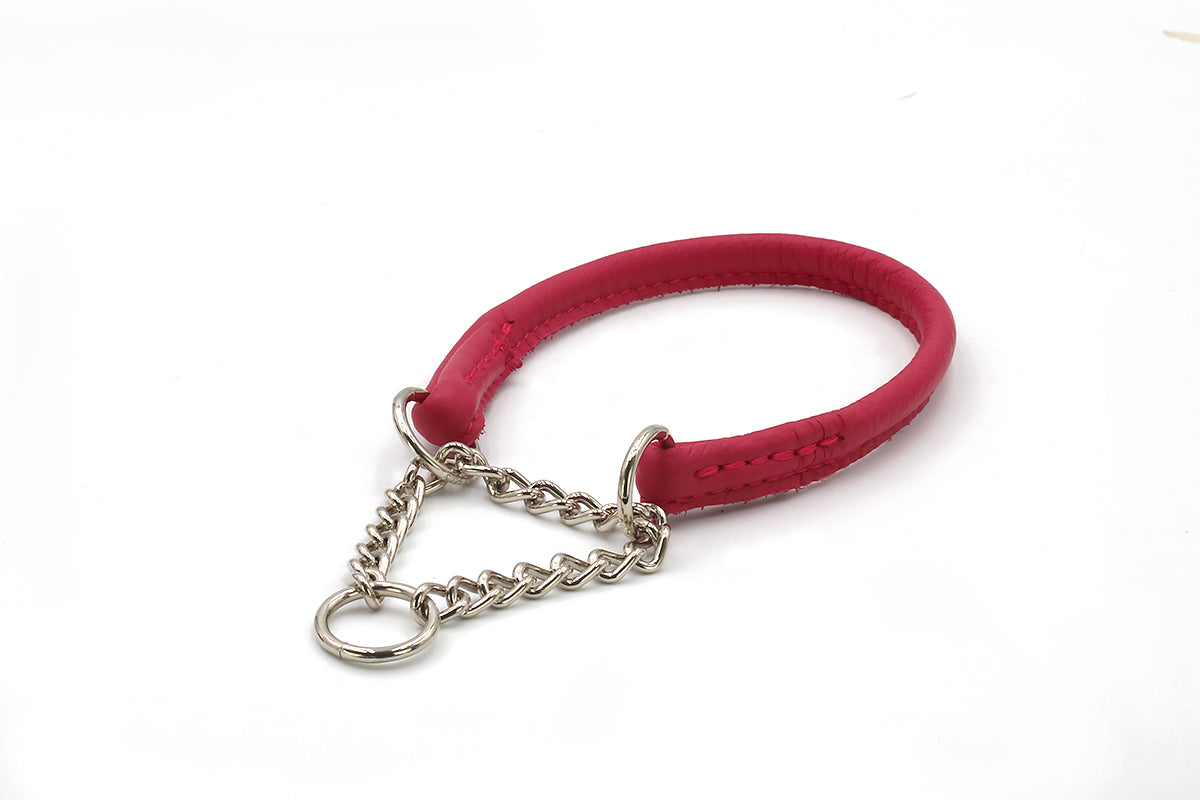 Halsband Rundgenäht mit Ketteneinsatz