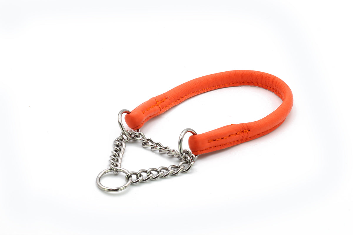 Halsband Rundgenäht mit Ketteneinsatz