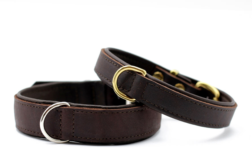 Halsband Klassik Premium Braun