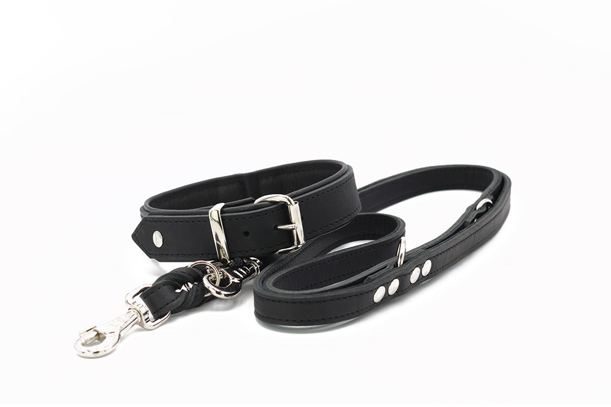 Halsband Klassik Premium Schwarz