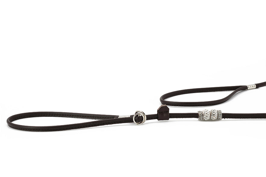 Showleine Fein verstellbar mit Perlen