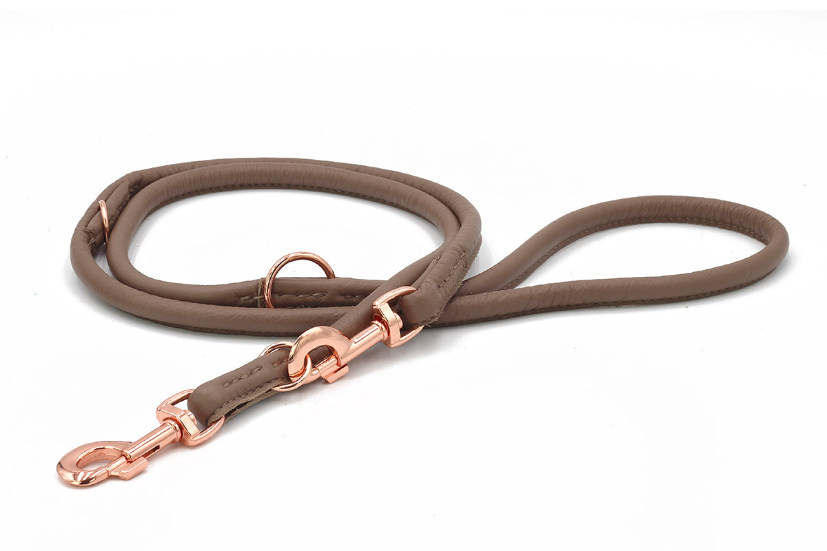 Lederleine Rundgenäht Rose