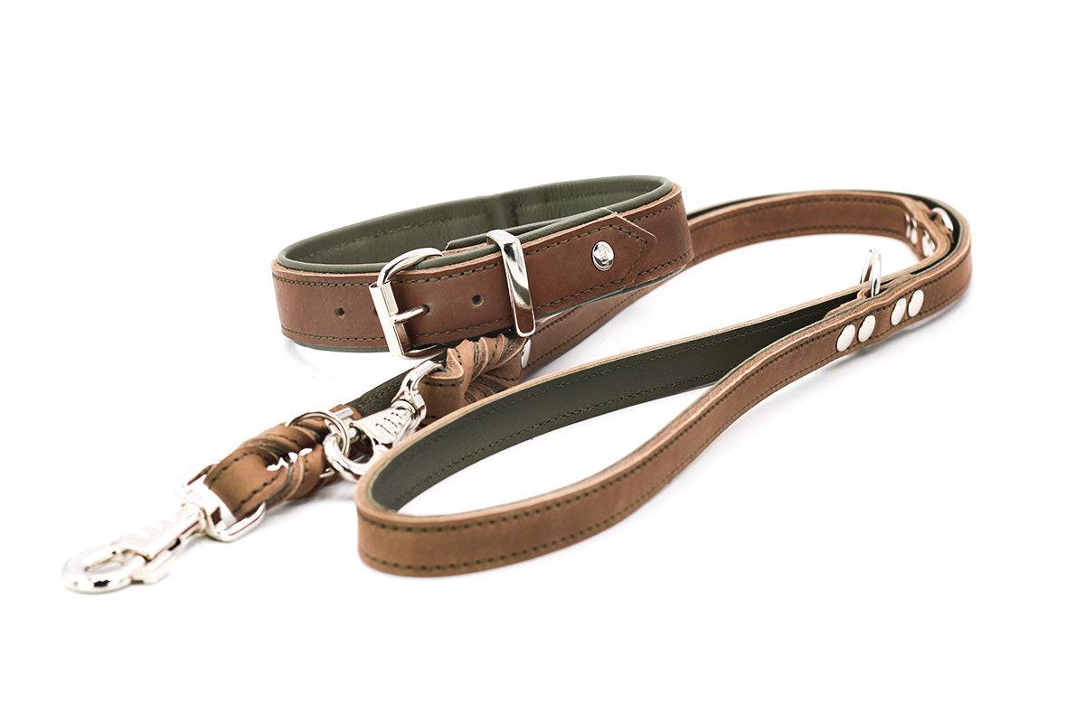 Halsband Klassik Premium Mokka