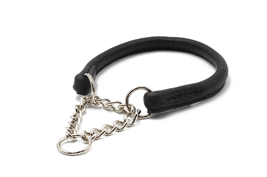 Halsband Rundgenäht mit Ketteneinsatz