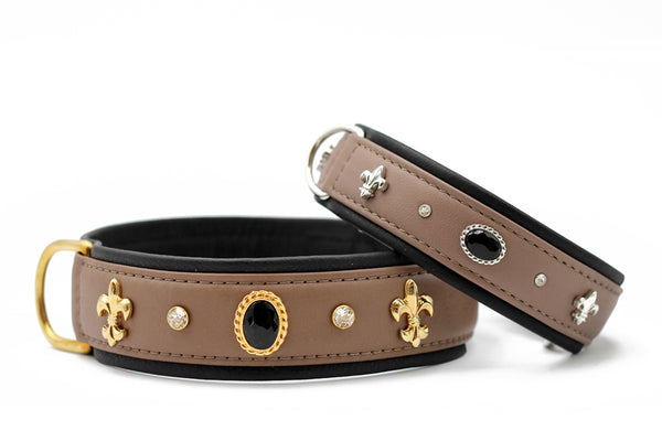 ederhalsband „Dark Diamond“ – Exklusiv & robust in gedeckten Farben