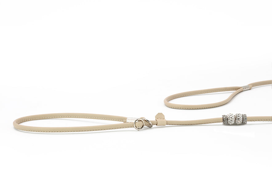 Showleine Fein verstellbar mit Perlen