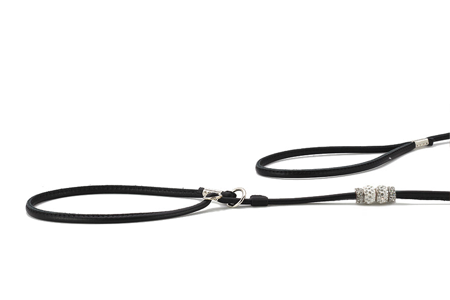 Showleine Fein verstellbar mit Perlen