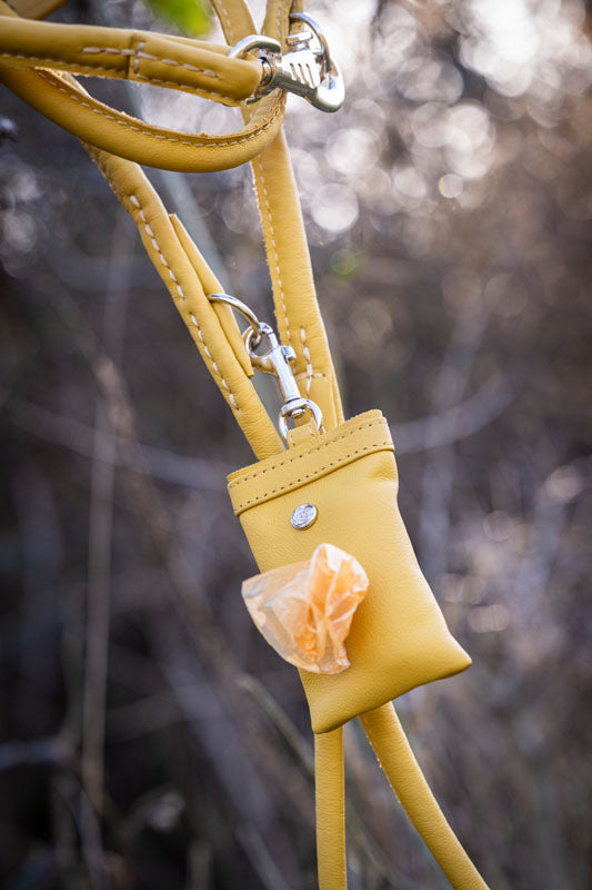 Lederleine Rundgenäht 2m Silber