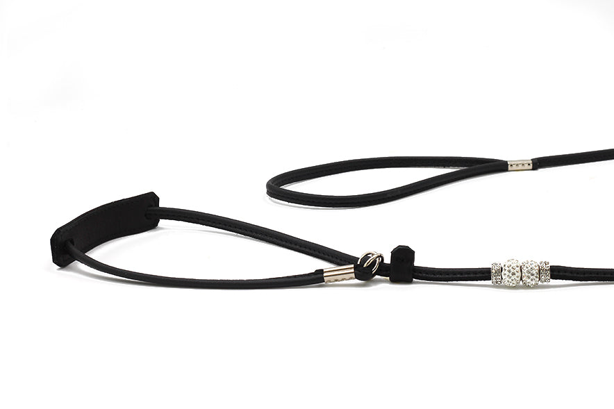 Showleine Fein verstellbar mit Perlen