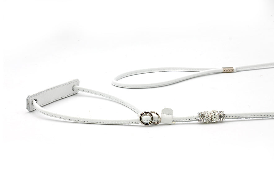 Showleine Fein verstellbar mit Perlen